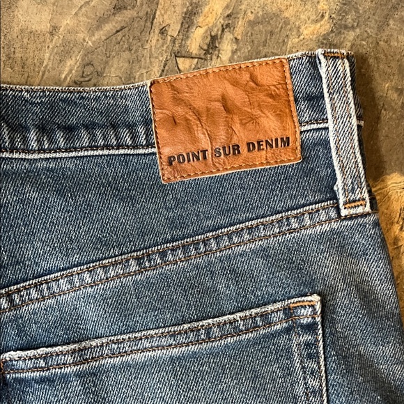 Women's Blue Cropped Jeans - Picture 4 of 4